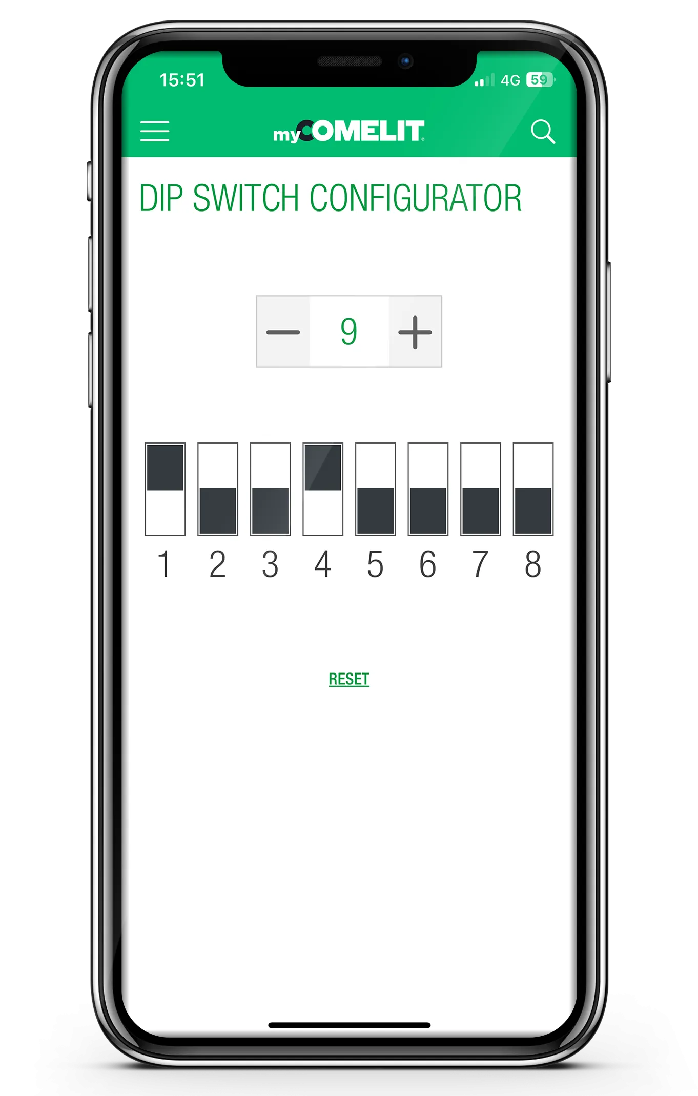 Mycomelit-dip-switch-configurator